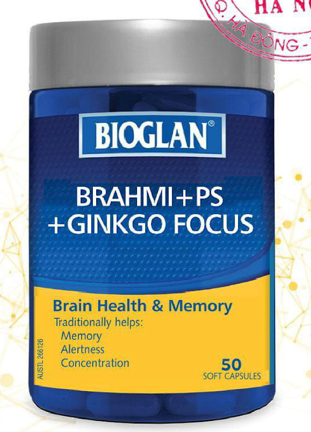Bioglan Brahmi + PS + Ginkgo focus