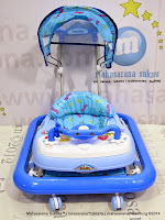 Family FB1827 Car Music Melodies with Lamp - Canopy Baby Walker