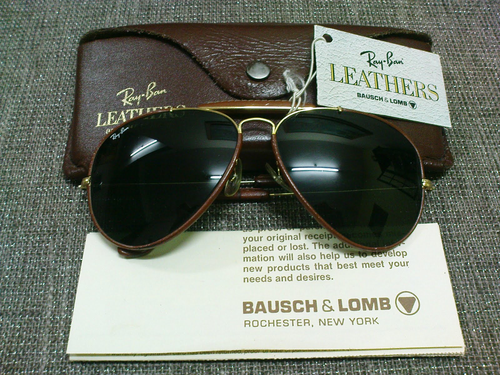 日本限定モデル】 Ray・Ban LEATHERS BAUSCH&LOMB サングラス/メガネ