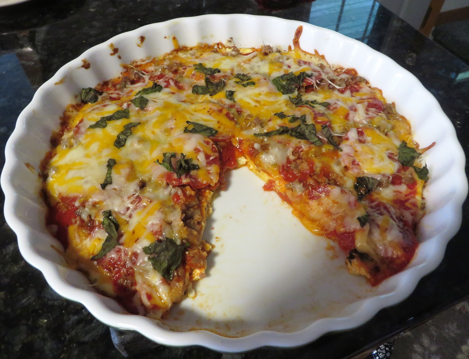 Ever Ready PepperoniSausage DeepDish Pizza Quiche