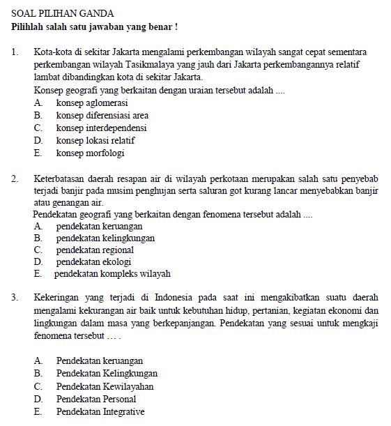 Soal essay usbn geografi sma 06 picture