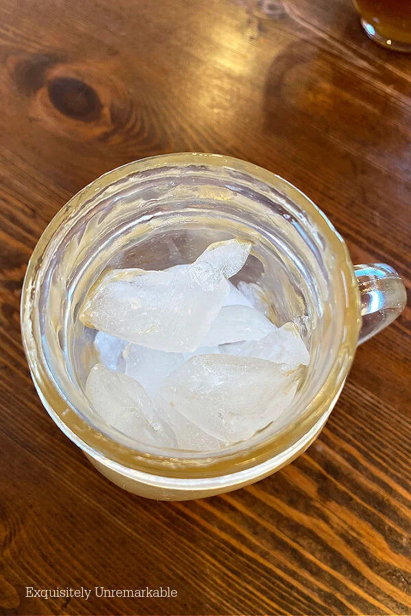 Adding Ice To Coffee