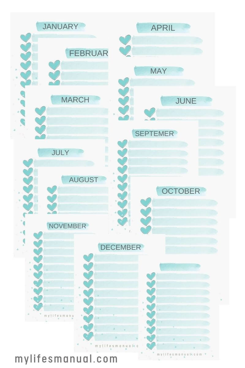 My Ultimate Checklist Printables - Mylifesmanual