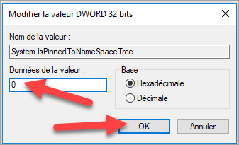 Enlever OneDrive de l'Explorateur de fichiers Windows 10 avec la base de registre Enlever, supprimer, retirer, OneDrive, Explorateur, Windows 10, base de registre, trucs et astuces, regedit