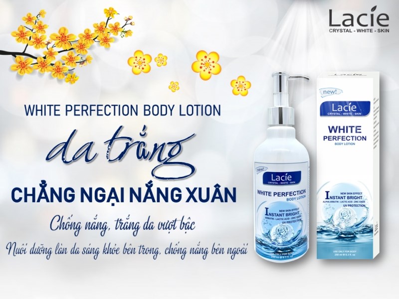 WHITE PERFECTION – Kem dưỡng thể trắng da – kháng nắng SIZE LỚN