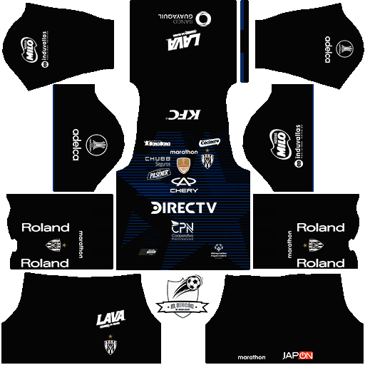 Kit de Uniforme do Independiente Del Valle para Dream League Soccer