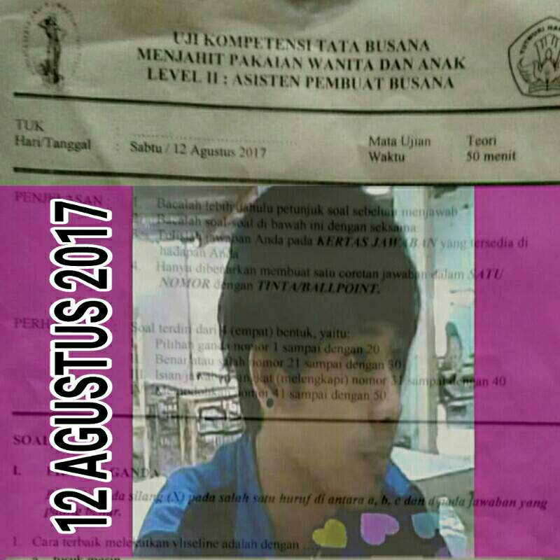 Uji Kompetensi Tata Busana Menjahit 12 Agustus 2017 Soal Uji Kompetensi Tata Busana Menjahit 12 Agustus 2017 Soal