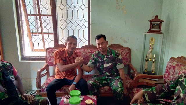Danramil Bayat Selalu Jalin Hubungan Baik Dengan Kepala Desa Wilayah Binaannya