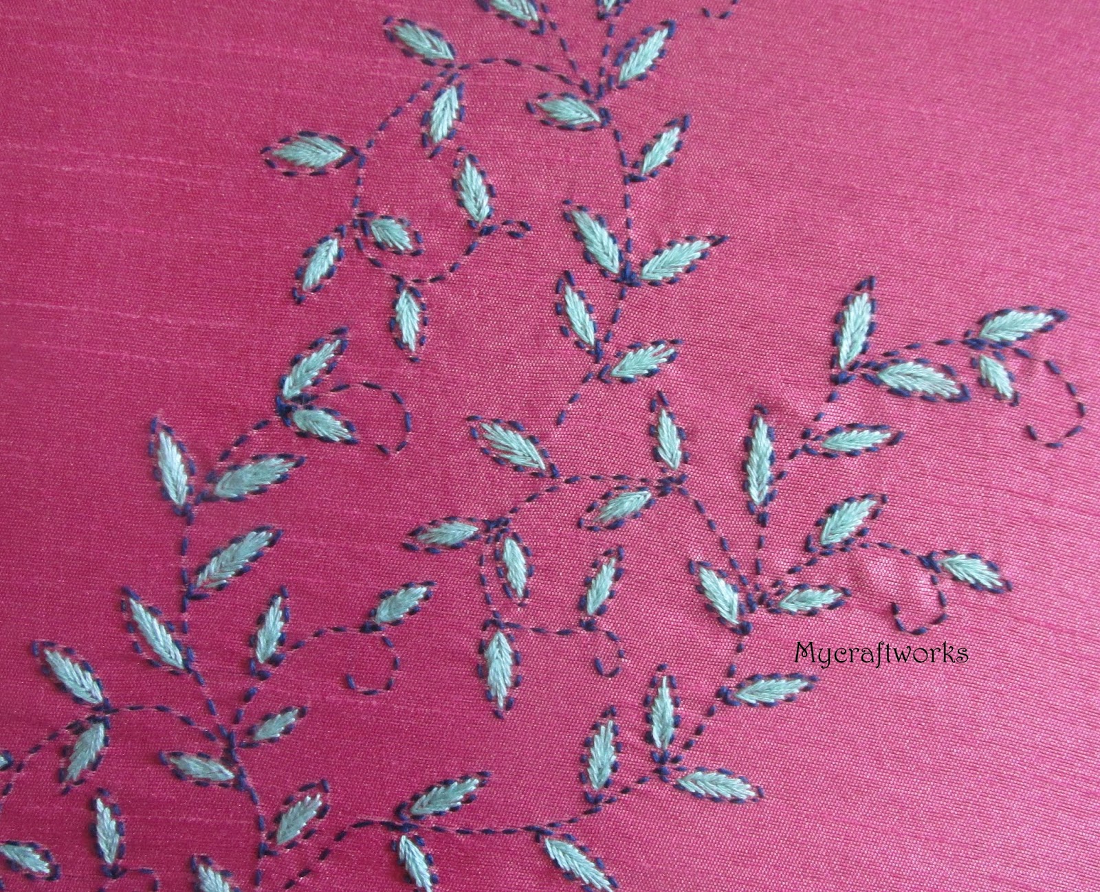 MY CRAFT WORKS Embroidery design 10 Running stitch practice