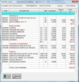 Análisis de Precios Unitarios