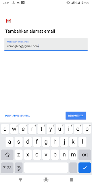 tambah akun Google android