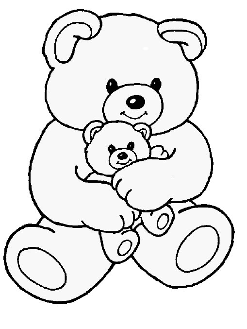 teady bears coloring pages - photo #13