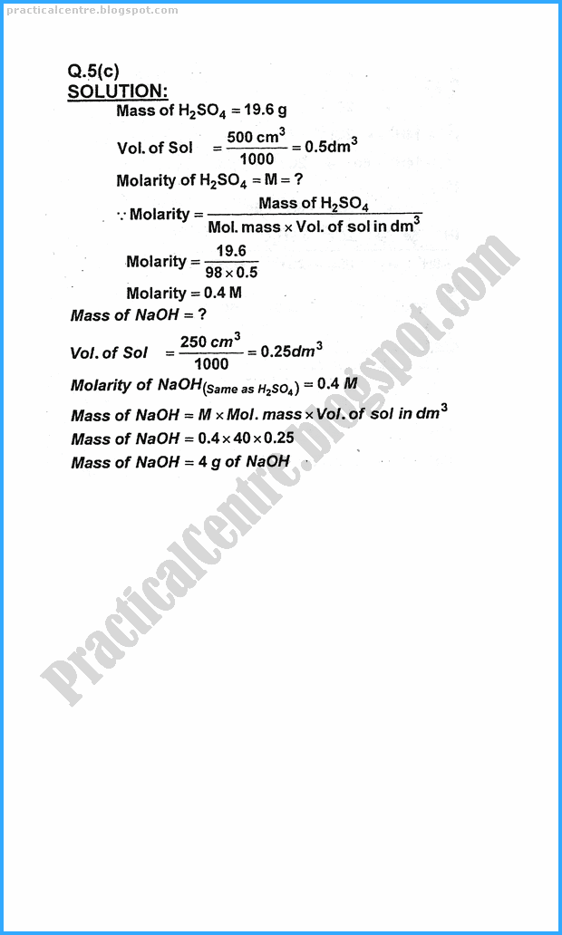 11th-chemistry-numericals-five-year-paper-2017