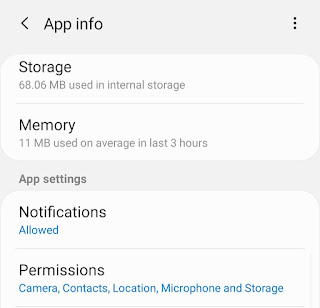 WhatsApp app info