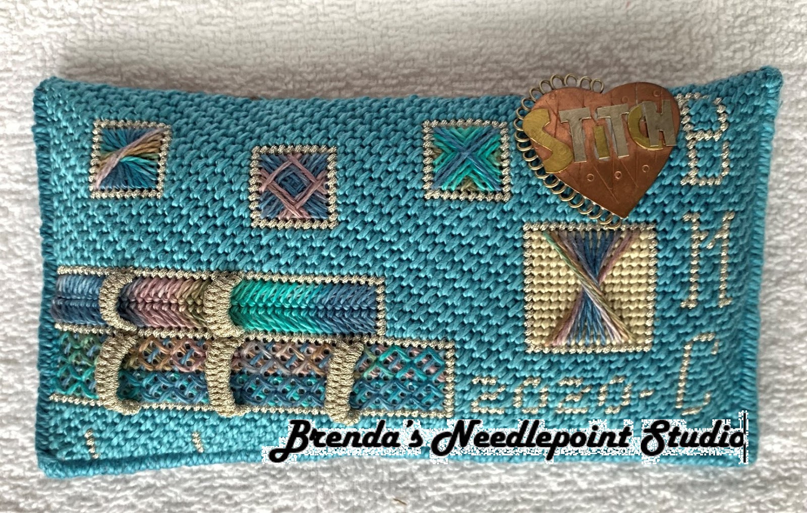 Brenda's Needlepoint Studio Frame Weight Stitcher's Parking Lot