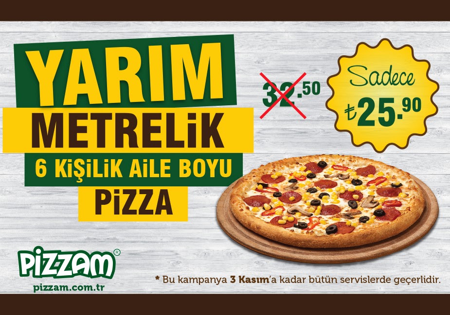 MARKA SEMT GAZETESİ Pizzam�dan Yarım Metrelik Pizza!