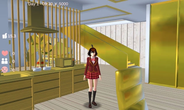 Review ID Royal Golden Villa (RGV) Sakura School Simulator