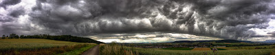 Wetterfotografie Wolkenfront Böenkragen Weserbergland