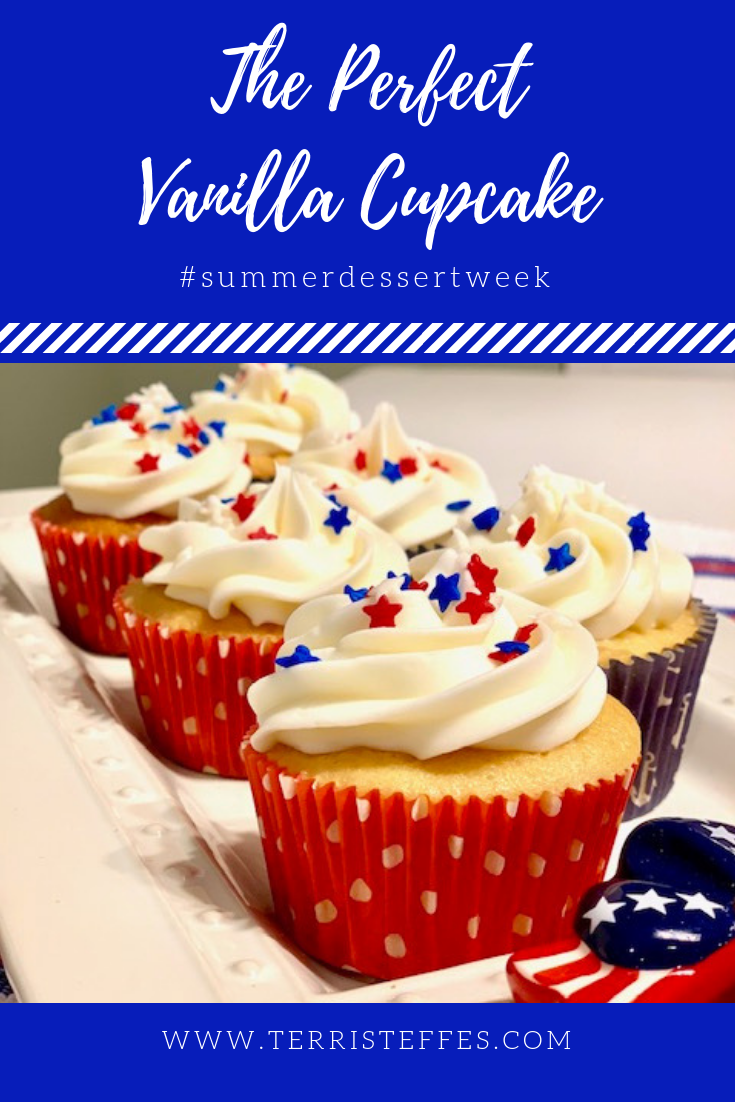 The Perfect Vanilla Cupcake #summerdessertweek | Our Good Life