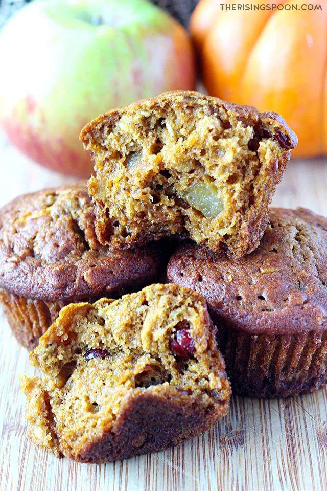 The Best Pumpkin Apple Muffins (Easy, Healthy & Moist)