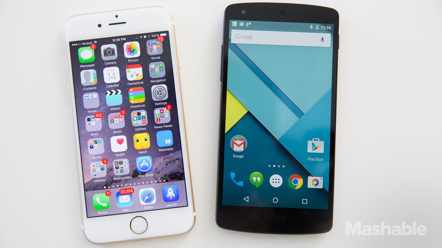 iOS 8 vs. Android Lollipop: Same features, yet more distinct than ever
