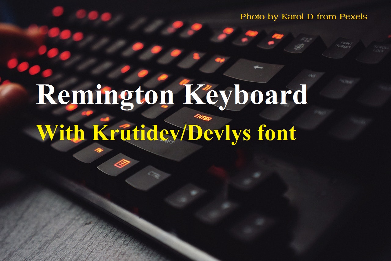 REMINGTON KEYBOARD WITH KRUTIDEV
