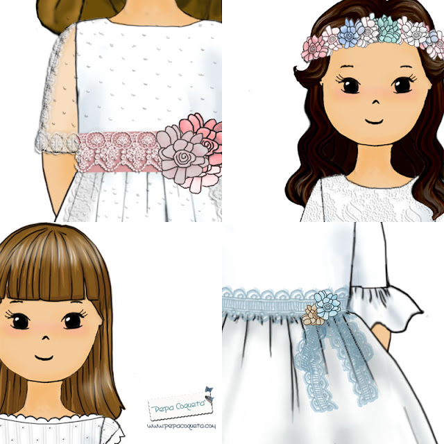 dibujos personalizados comunión