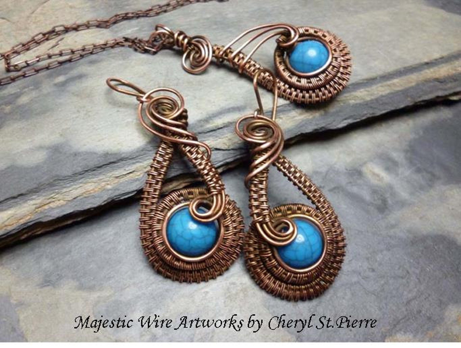 Swirly Wire Woven Jewelry Tutorials by majesticwireartworks / The 