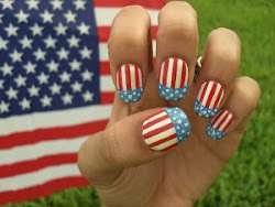 nail flag designs nails patriotic manicure french courtesy farmer melissa nothing via violet