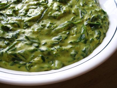 Spiced Creamed Spinach (Malai Sak)