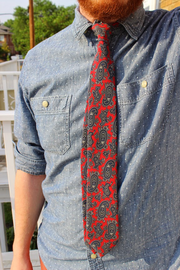 Craft Rambler: Paisley Skinny Tie DIY