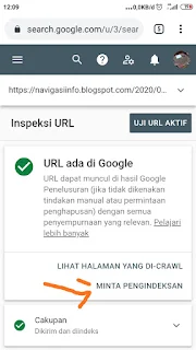 Cara cepat meng Index URL Link