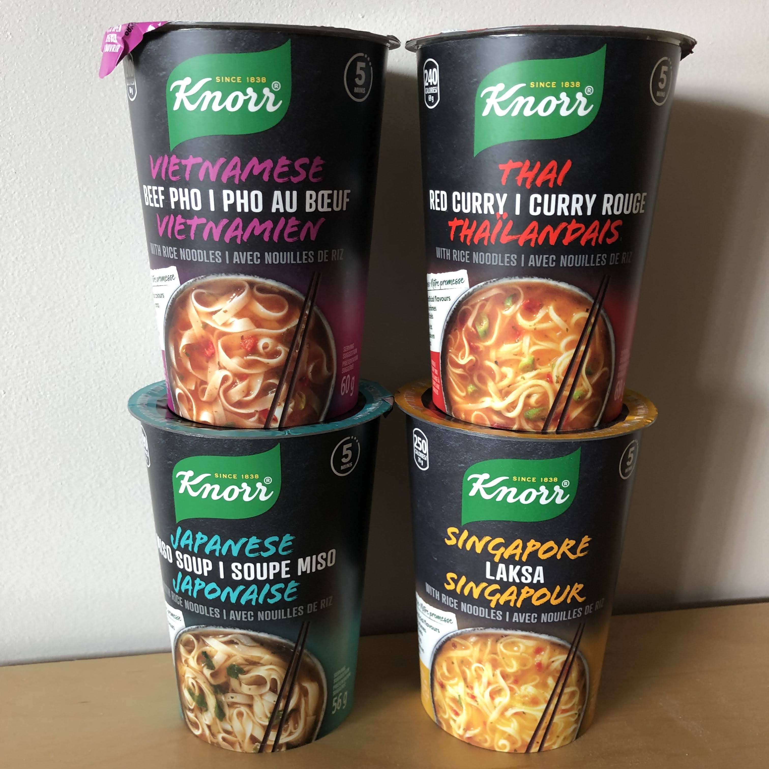 Knorr Noodle Cups Singapore Laksa, Thai Red Curry,, 41 OFF