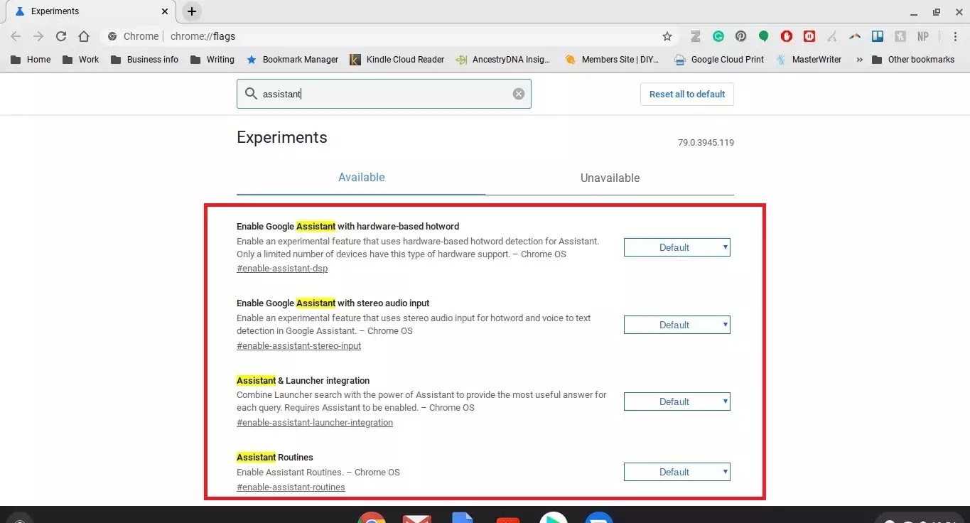 assistant in Chrome