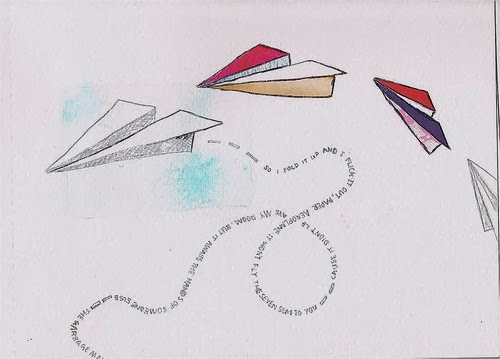 Как нарисовать бумажный самолетик пошагово