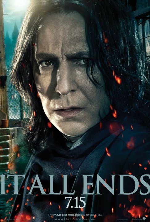 Alan Rickman como Snape en Harry Potter y las reliquias de la muerte Parte II