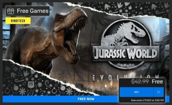 Segera klaim! Jurassic World Evolution GRATIS dari Epic Games Store