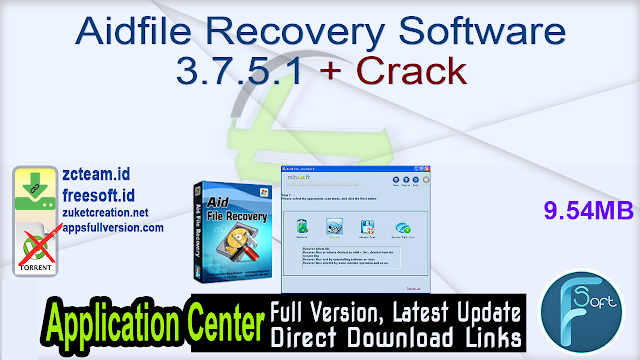 Aidfile Recovery Software 3.7.5.1 + Crack_ ZcTeam.id