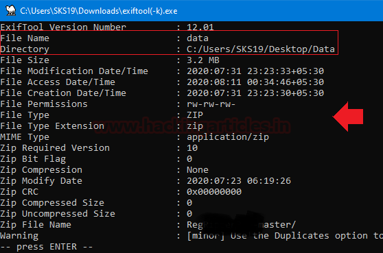 Forensic Investigation of Corrupt File Metadata