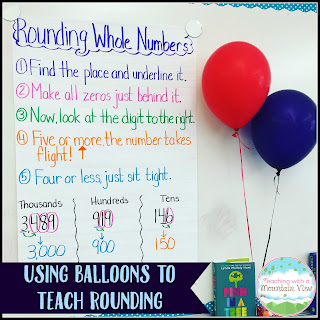 teaching with a mountain view anchor charts rounding anchor charts
