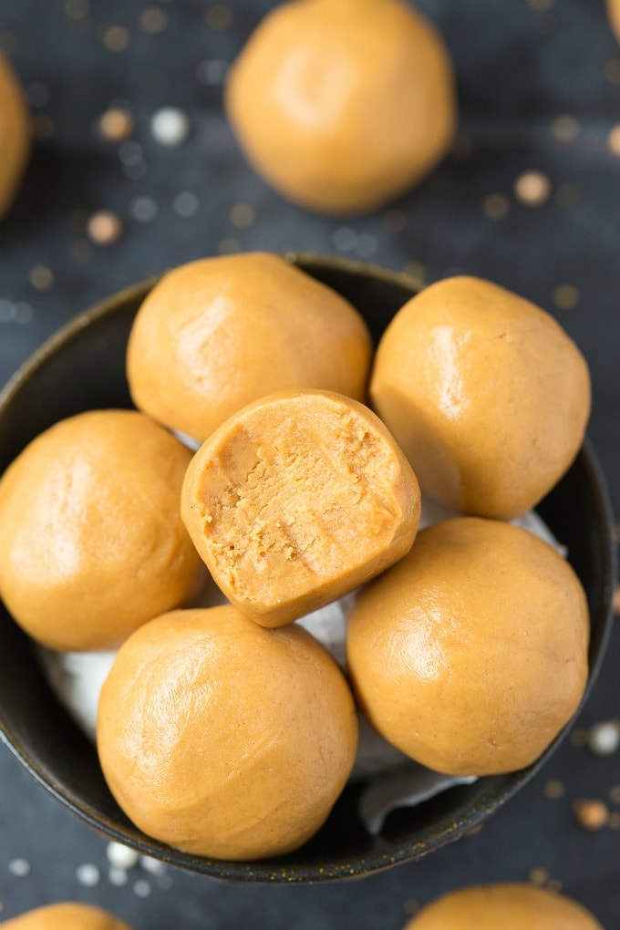 3 Ingredient Keto + Low Carb Peanut Butter No Bake Balls
