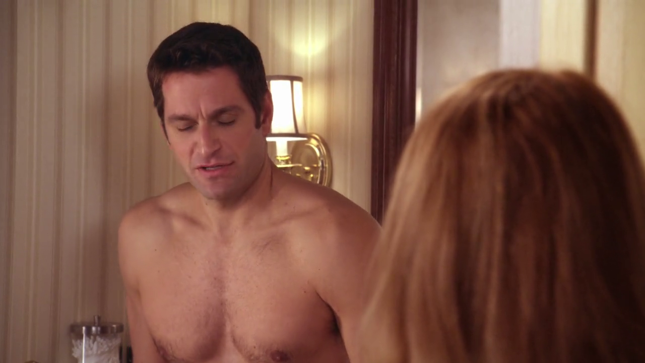 Peter Hermann shirtless in Cashmere Mafia 1-04 "The Deciders" .