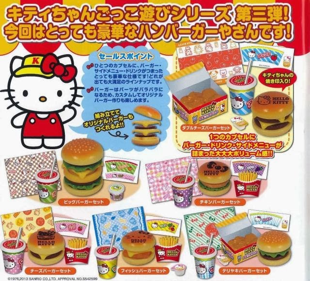 Takara Tomy Dollhouse Miniature Hello Kitty Mochi Burger Shop ...