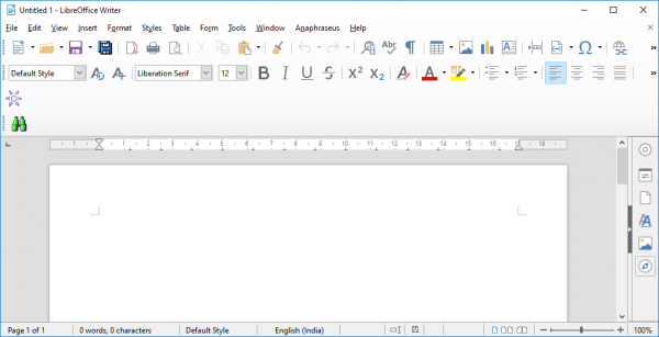 LibreOffice voor Windows 10