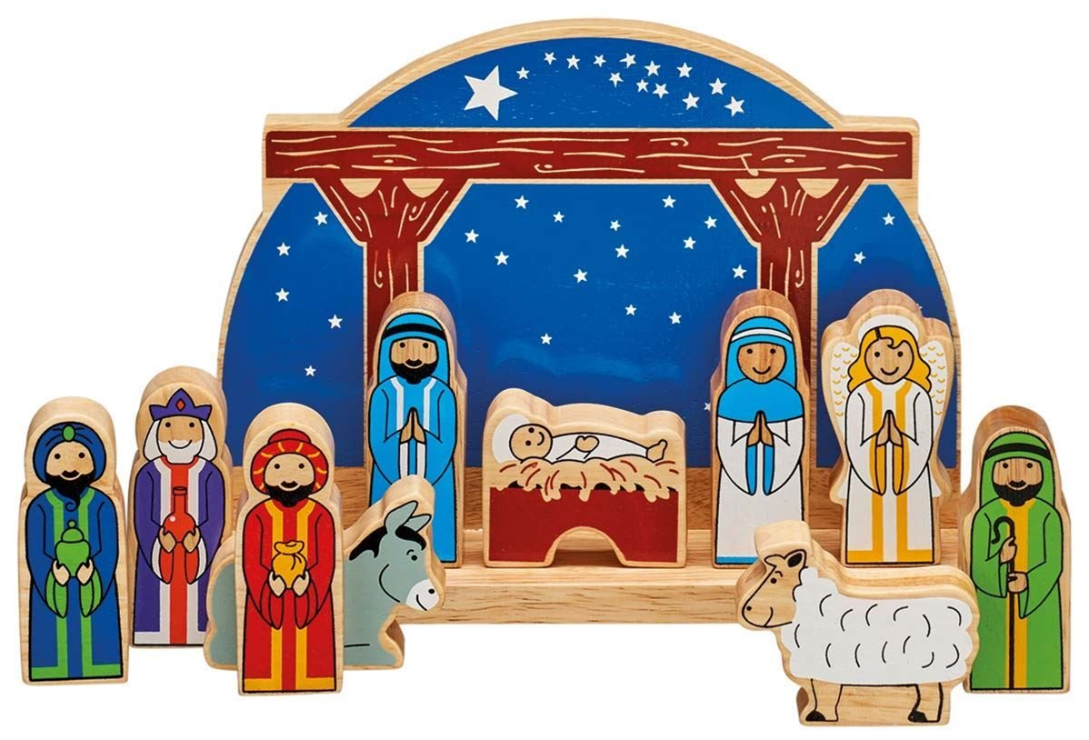 wooden nativity set for toddlers