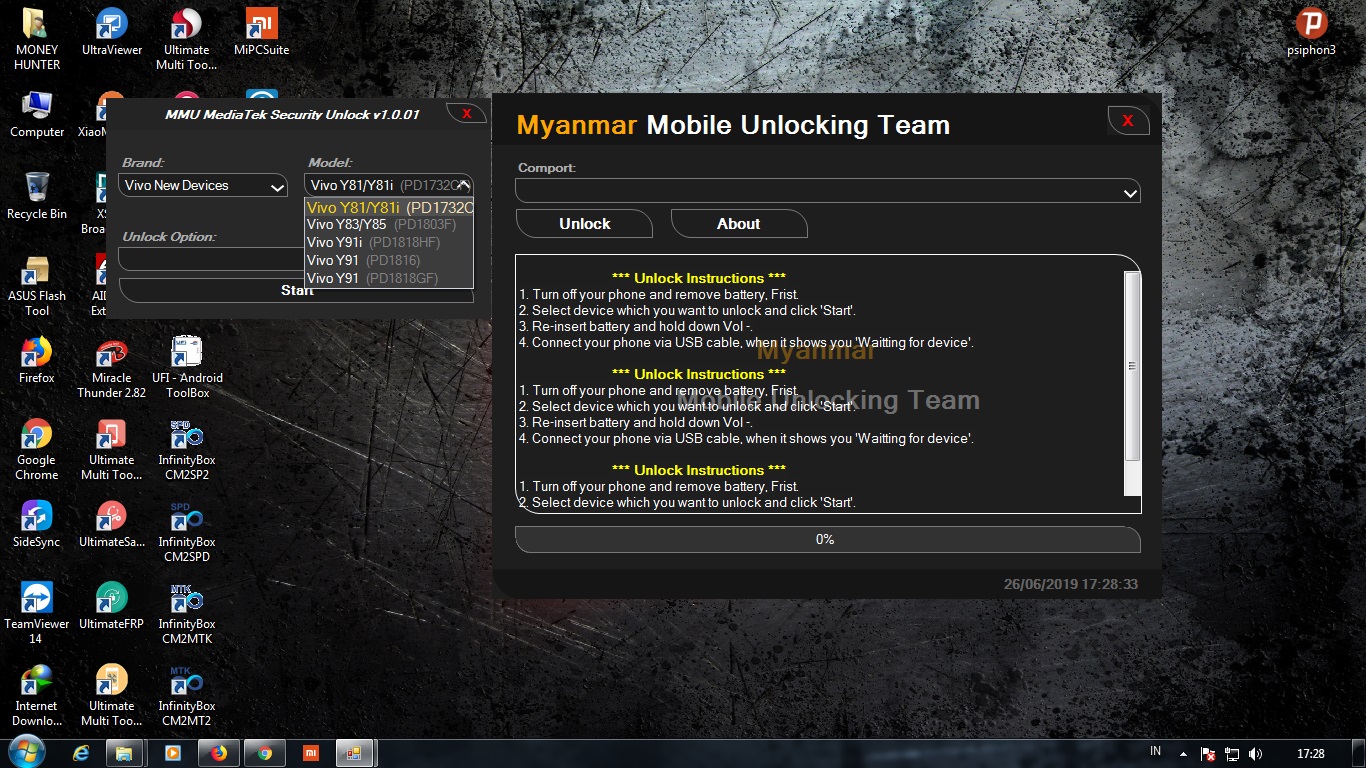 New Vivo Xiaomi Unlock Tools 1000 Tested UNIVERSAL FLASHER INDONESIA