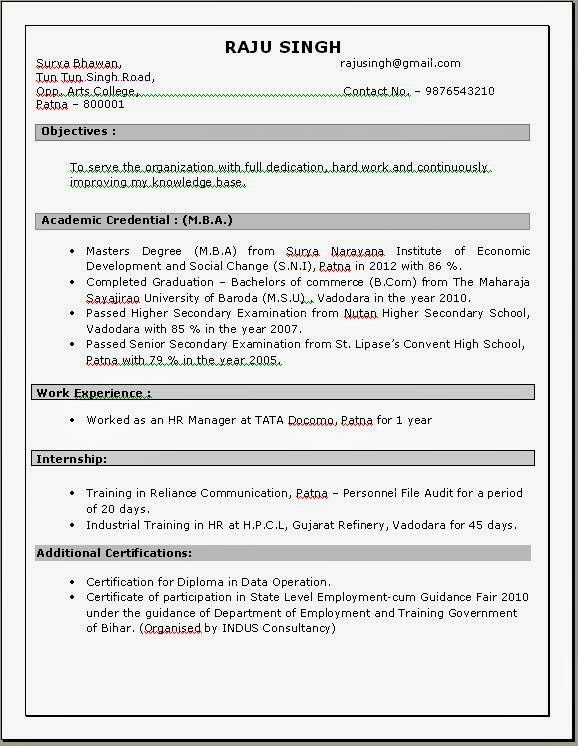 Resume For Electrical Engineer Fresher Doc
