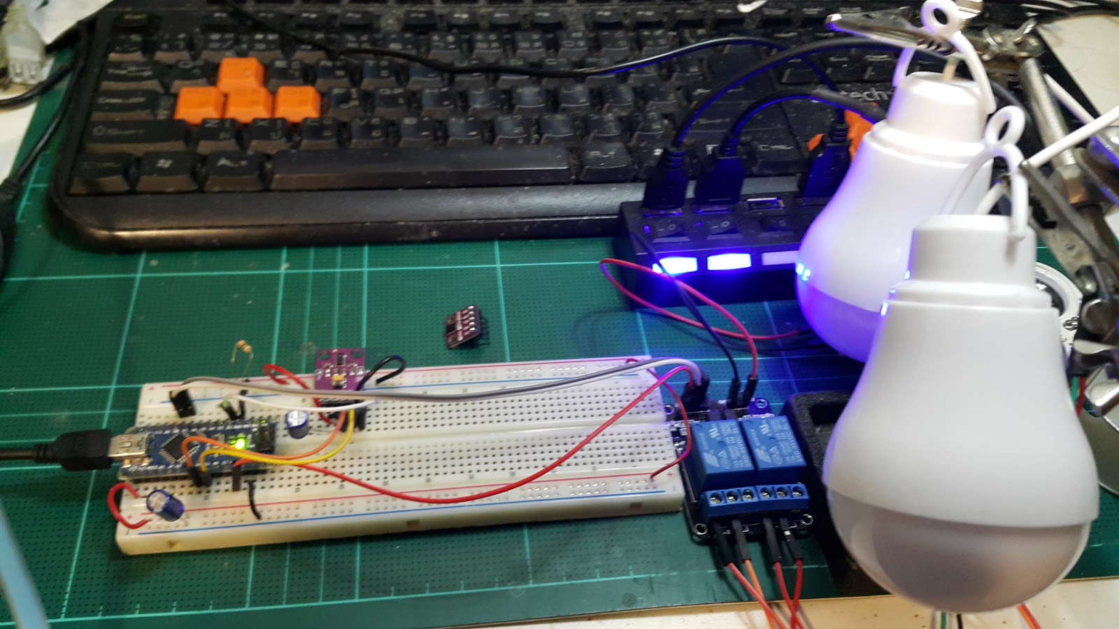 JoeGTEC's path: Arduino Nano+ RGB and Gesture Sensor APDS-9960(5pin ...