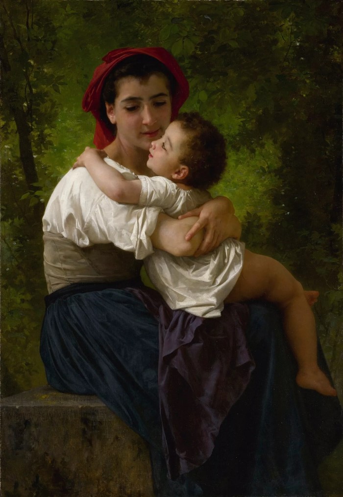 Ласка малыша. 1878 год William-Adolphe Bouguereau