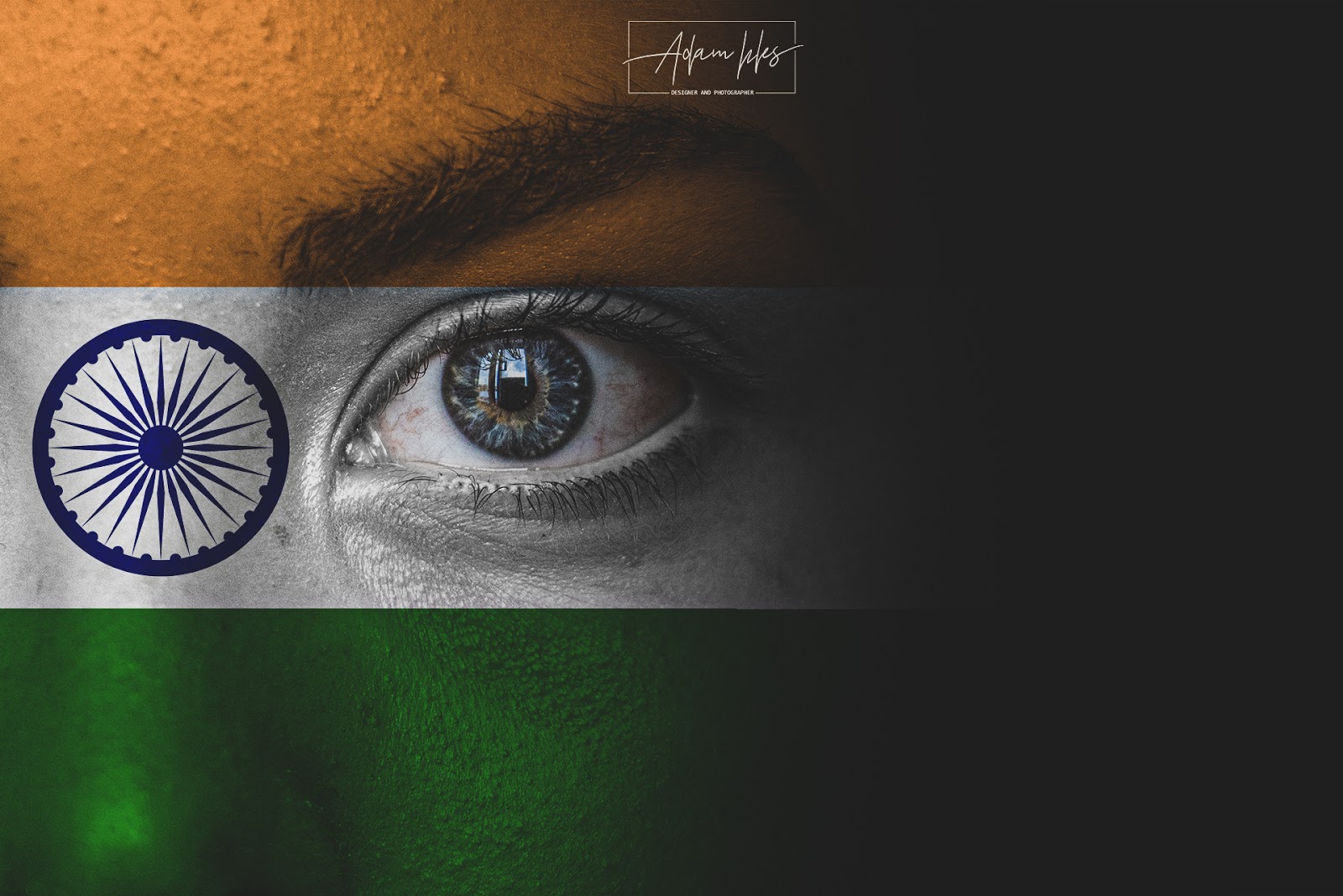 Photo of the flag of India